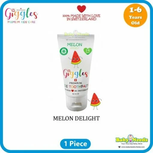 Giggles Premium Kids Toothpaste (Candy Donut/Chocolate Cupcake/Candy Apple/Mandarin Delight/Melon Delight/Strawberry Short Cake) - Image 6