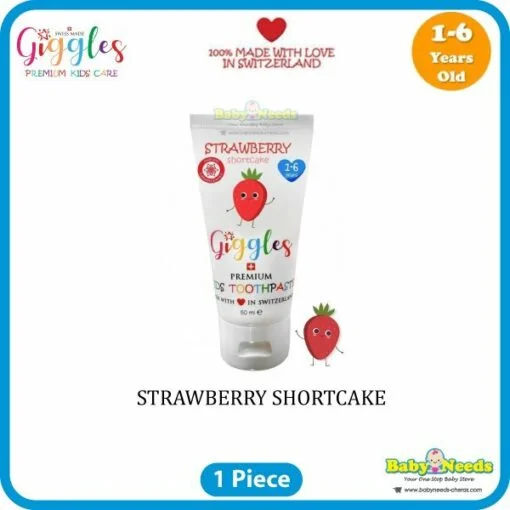 Giggles Premium Kids Toothpaste (Candy Donut/Chocolate Cupcake/Candy Apple/Mandarin Delight/Melon Delight/Strawberry Short Cake) - Image 7