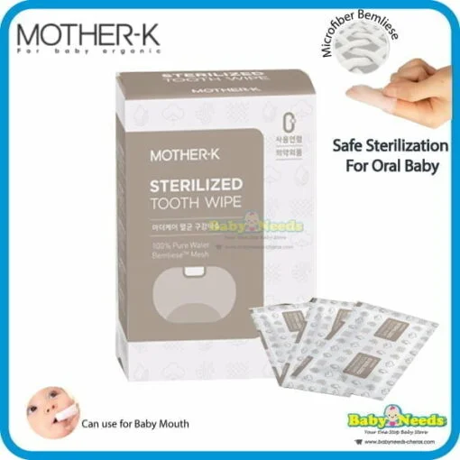 K-Mom Mother-K Sterilized Tooth Wipes (30pcs)