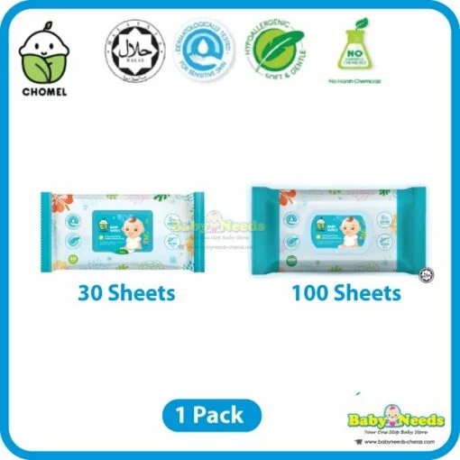 Chomel Baby Wipes (30sheets/100 sheets)