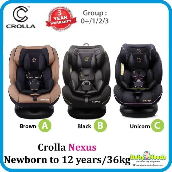 Crolla Alpha R129/Nexus/NEX360/Max Isofix Baby Car Seat/Air Carrier - Image 3