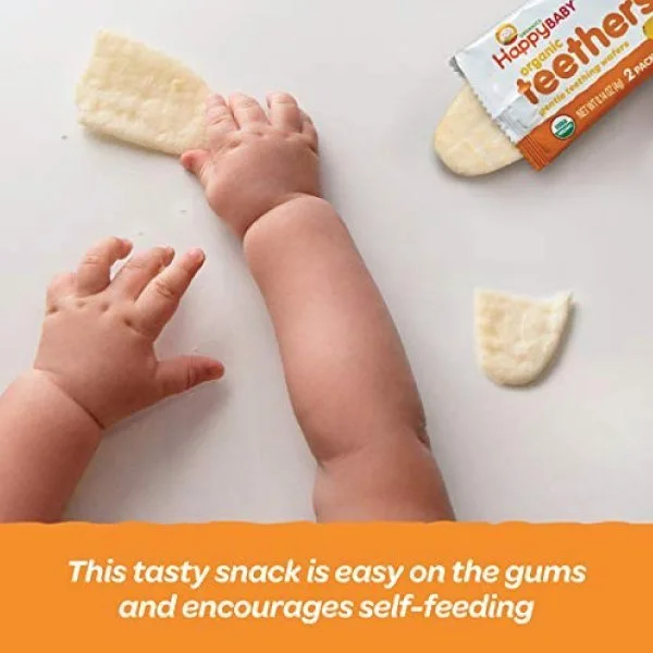 Happy Baby Gentle Teethers Organic Baby Teething Wafers - Image 5
