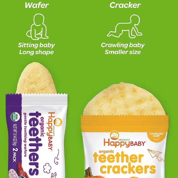 Happy Baby Gentle Teethers Organic Baby Teething Wafers - Image 4