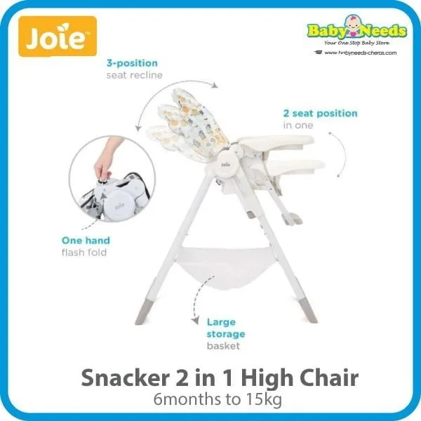 Joie Snacker 2-in-1 Baby High Chair - Image 3