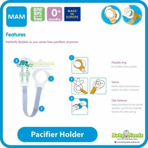MAM Clip Baby Pacifier Holder (Single) - Image 5