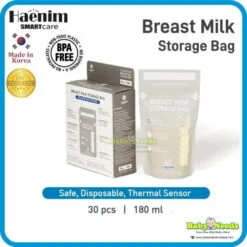 Alternative view of Haenim Breast Milk Storage Double Ziplock Bag 180ml/Wide Neck Storage Bottle 200ml