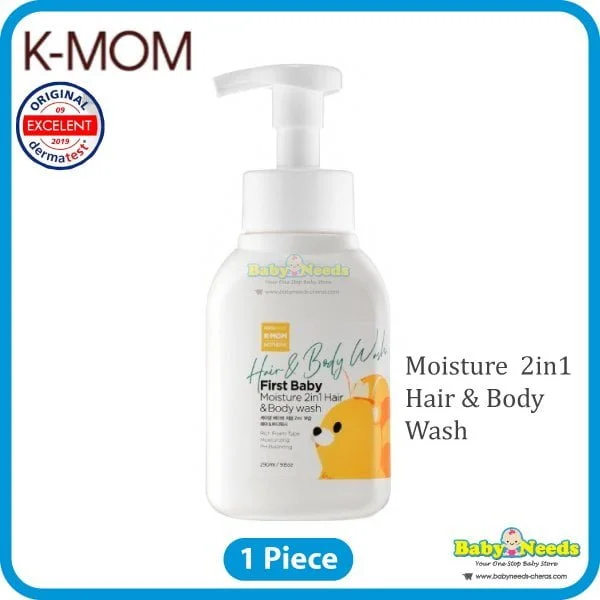 K-Mom First Baby Moisture Cream/Moisture Lotion/Gel Lotion/Moisture 2in1 Hair & Body Wash - Image 7