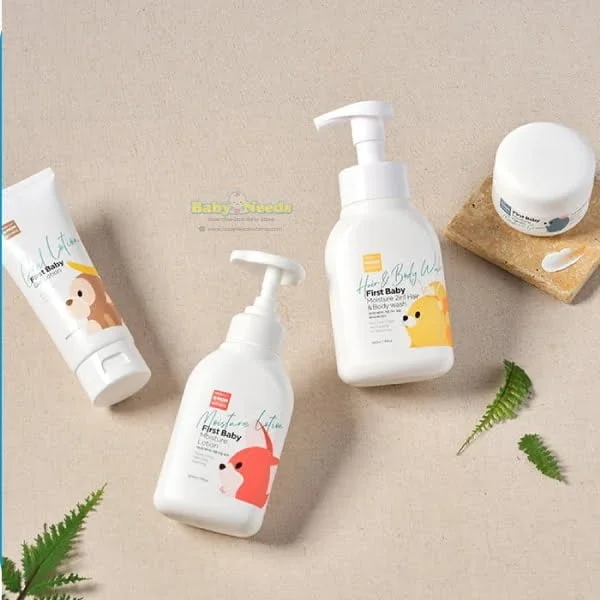 K-Mom First Baby Moisture Cream/Moisture Lotion/Gel Lotion/Moisture 2in1 Hair & Body Wash - Image 3