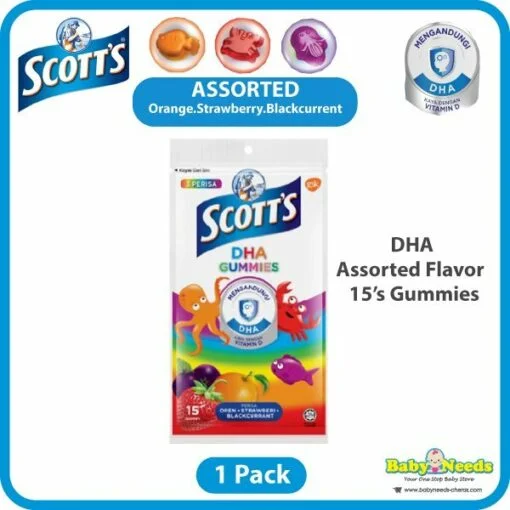 Scott's DHA/ Vitamin C/Multivitamin Chewable Gummies Assorted (60's Per Bottle/15's Pack) - Image 4