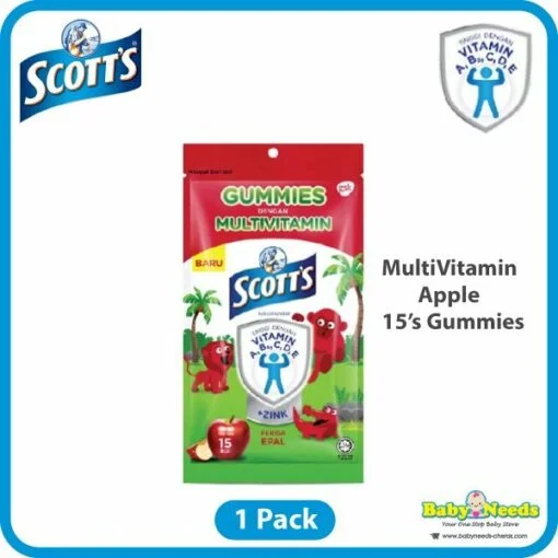 Scott's DHA/ Vitamin C/Multivitamin Chewable Gummies Assorted (60's Per Bottle/15's Pack) - Image 2