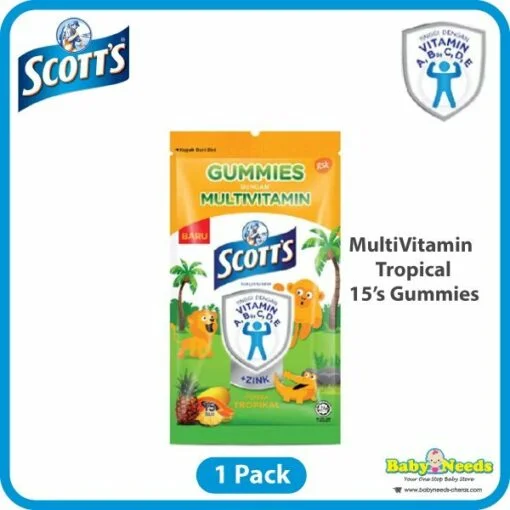 Scott's DHA/ Vitamin C/Multivitamin Chewable Gummies Assorted (60's Per Bottle/15's Pack) - Image 3