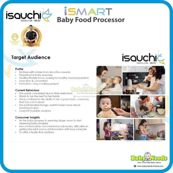 Isa Uchi I-Smart Steam and Blend Baby Food Processor - Image 5