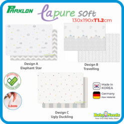 Parklon La Pure Soft Baby Play Mat 130cm x 190cm x 1.2cm