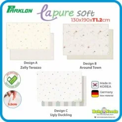 Parklon La Pure Soft Baby Play Mat 130cm x 190cm x 1.2cm