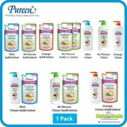 Pureen Feeding Bottle Liquid Cleanser (Refill 600ml/750ml)