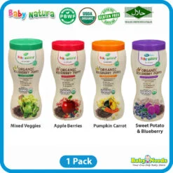 Baby Natura Organic Baby Riceberry Puffs