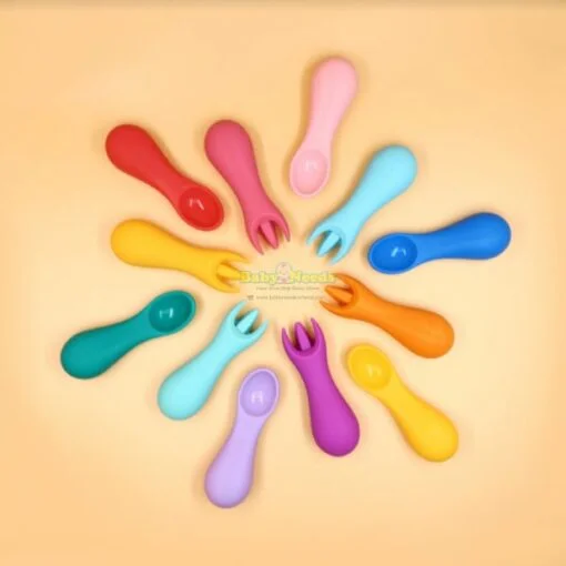 Marcus & Marcus Silicone Palm Grasp Baby Spoon&Fork - Image 5