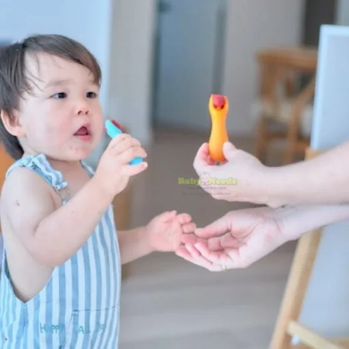 Marcus & Marcus Silicone Palm Grasp Baby Spoon&Fork - Image 4