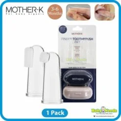 K-Mom Mother-K Baby Finger Silicone Toothbrush Set with Case