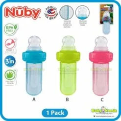 Nuby Mini Squeeze Baby Food Feeder With Hygienic Cover
