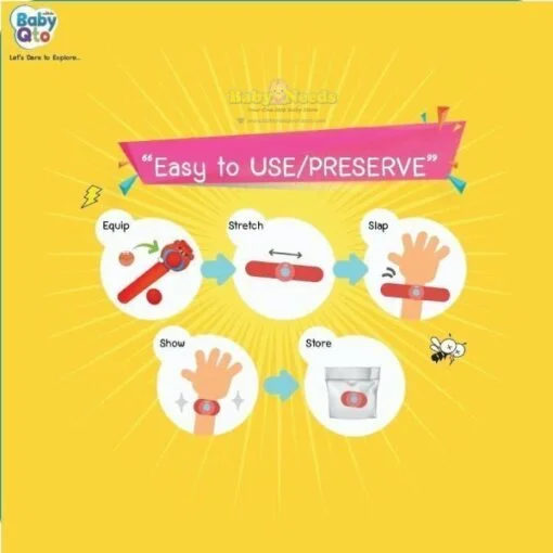 Baby Qto Mosquito Repellent Bracelet/Refill - Image 7