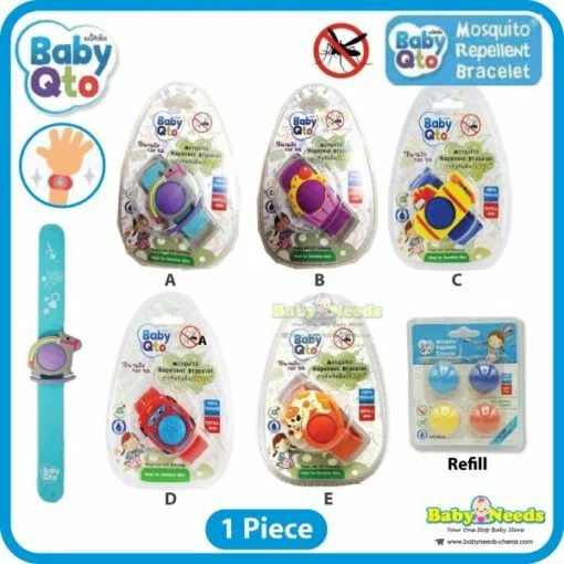 Baby Qto Mosquito Repellent Bracelet/Refill