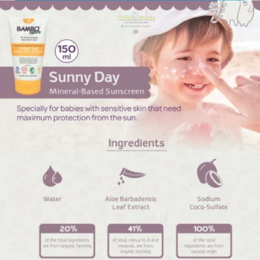 Bambo Nature Dream Baby Lotion/Shampoo/Hair&Body Wash/Soothing Cream/Bath Oil/Sunscreen - Image 3