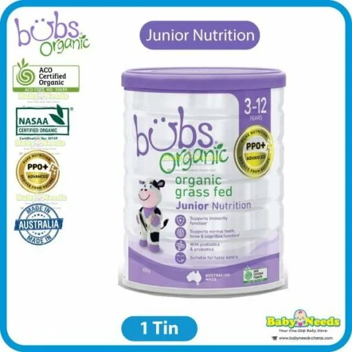 Bubs Organic Grass Fed Infant Formula Milk 800g Stage 1/Stage 2/Stage 3/Junior Nutrition - Image 5