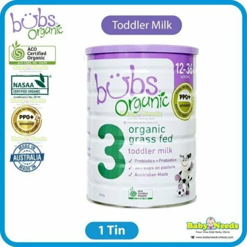 Bubs Organic Grass Fed Infant Formula Milk 800g Stage 1/Stage 2/Stage 3/Junior Nutrition - Image 4