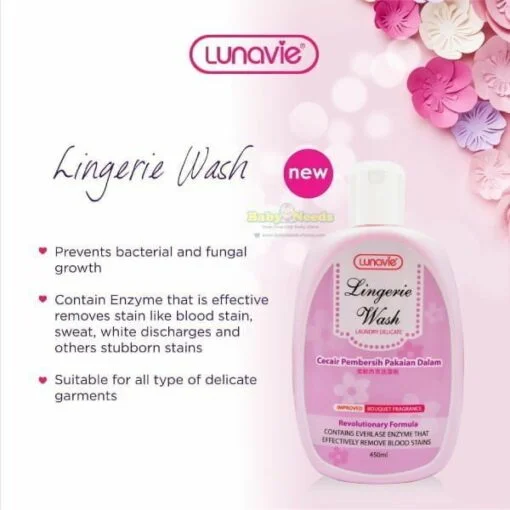 Lunavie Delicate Lingerie Laundry Wash 450ml - Image 2
