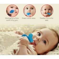 Alternative view of Nuby Comfort Silicone Baby Teether EEZ with Case