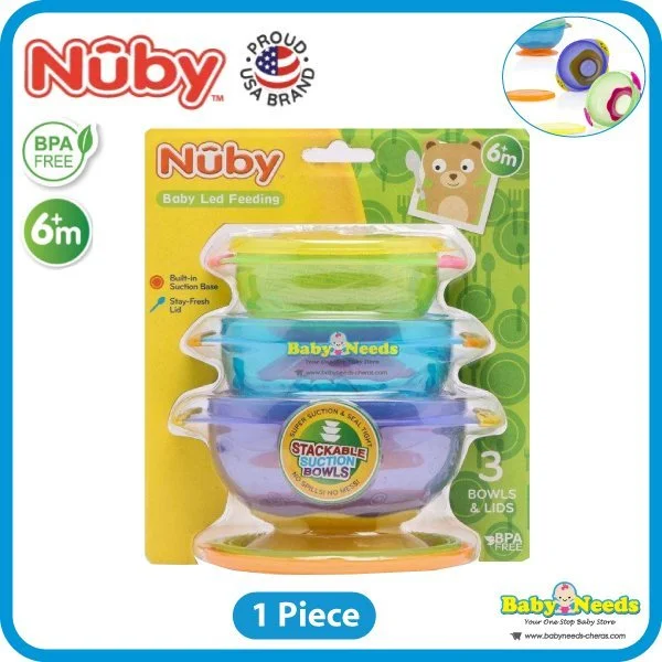 Nuby Stackable Suction Bowls