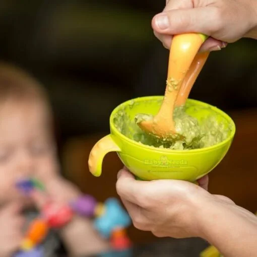 Nuby Garden Fresh Mash N Feed Bowl with Spoon and Food Masher - Image 8