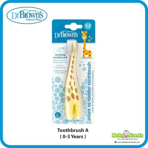 Dr Brown's Natural Baby Toothbrush/Toothpaste Fluoride-Free - Image 4