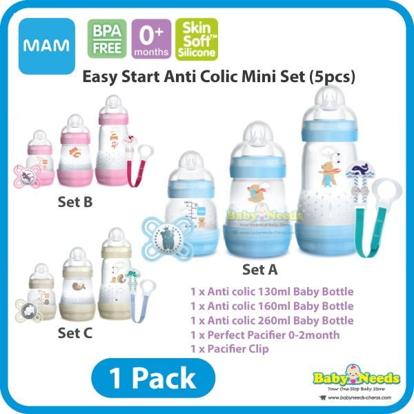 MAM Easy Start Anti Colic 0+ Months Twin Pack