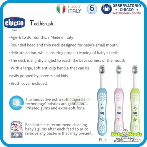 Chicco Baby Toothpaste/Baby Toothbrush - Image 6