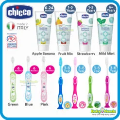 Chicco Baby Toothpaste/Baby Toothbrush
