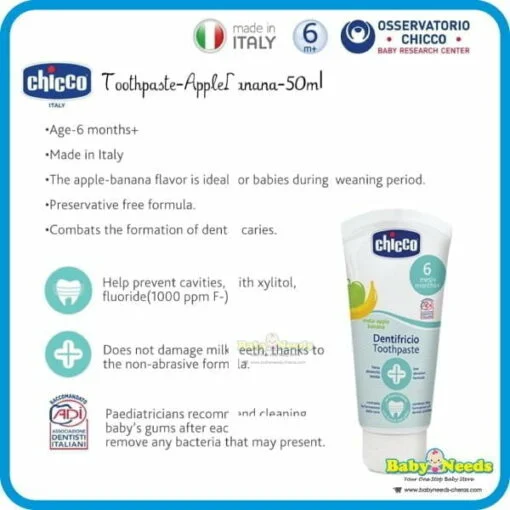 Chicco Baby Toothpaste/Baby Toothbrush - Image 5