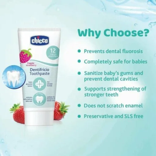Chicco Baby Toothpaste/Baby Toothbrush - Image 4