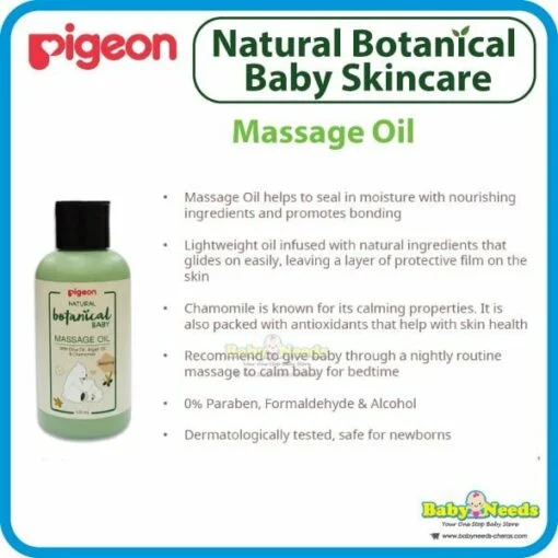Pigeon Natural Botanical Baby Head&Body Wash/Milky Lotion/Water Gel/Massage Oil - Image 7