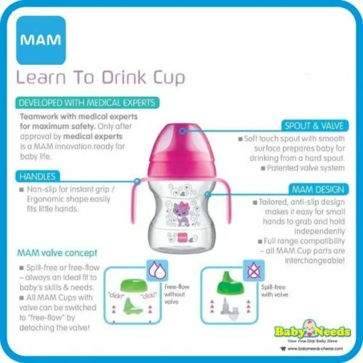 MAM Learn To Drink Cup 190ml - Image 2