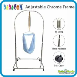 Bebecom Baby Cradle Stand ( Adjustable Height ) Chrome
