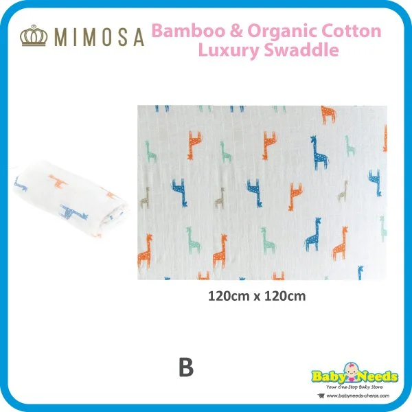 Mimosa Bamboo & Organic Cotton Luxury Swaddle - Image 3