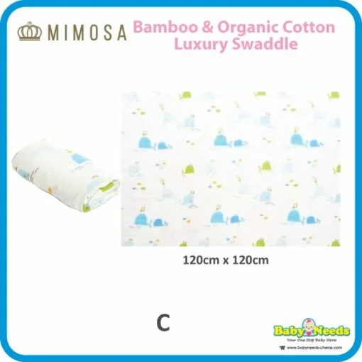 Mimosa Bamboo & Organic Cotton Luxury Swaddle - Image 4