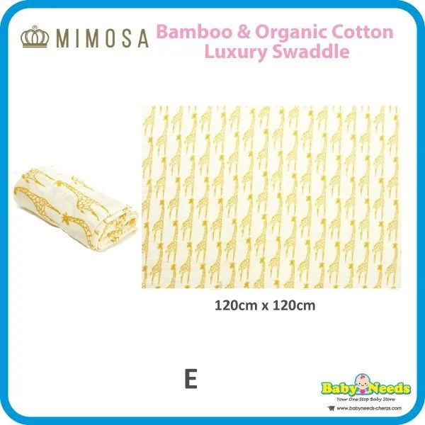 Mimosa Bamboo & Organic Cotton Luxury Swaddle - Image 6