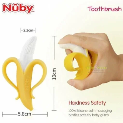Nuby Silicone Banana Baby Toothbrush - Image 5
