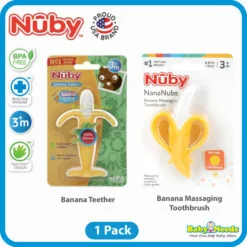 Nuby Silicone Banana Baby Toothbrush
