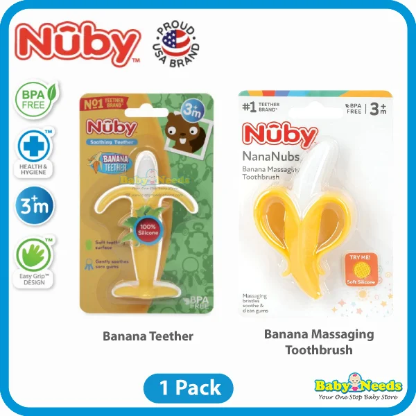 Nuby Silicone Banana Baby Toothbrush
