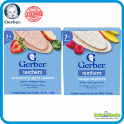 Gerber Baby Teethers Gentle Teething Wafers (Strawberry Apple Spinach/Mango Raspberry)