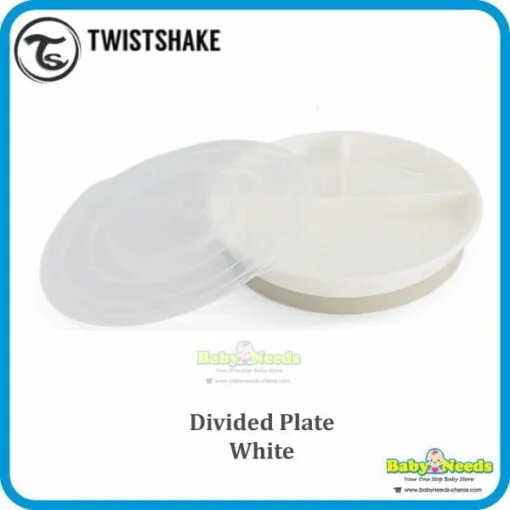 Twistshake DIVIDED - Plato infantil - white/blanco 
